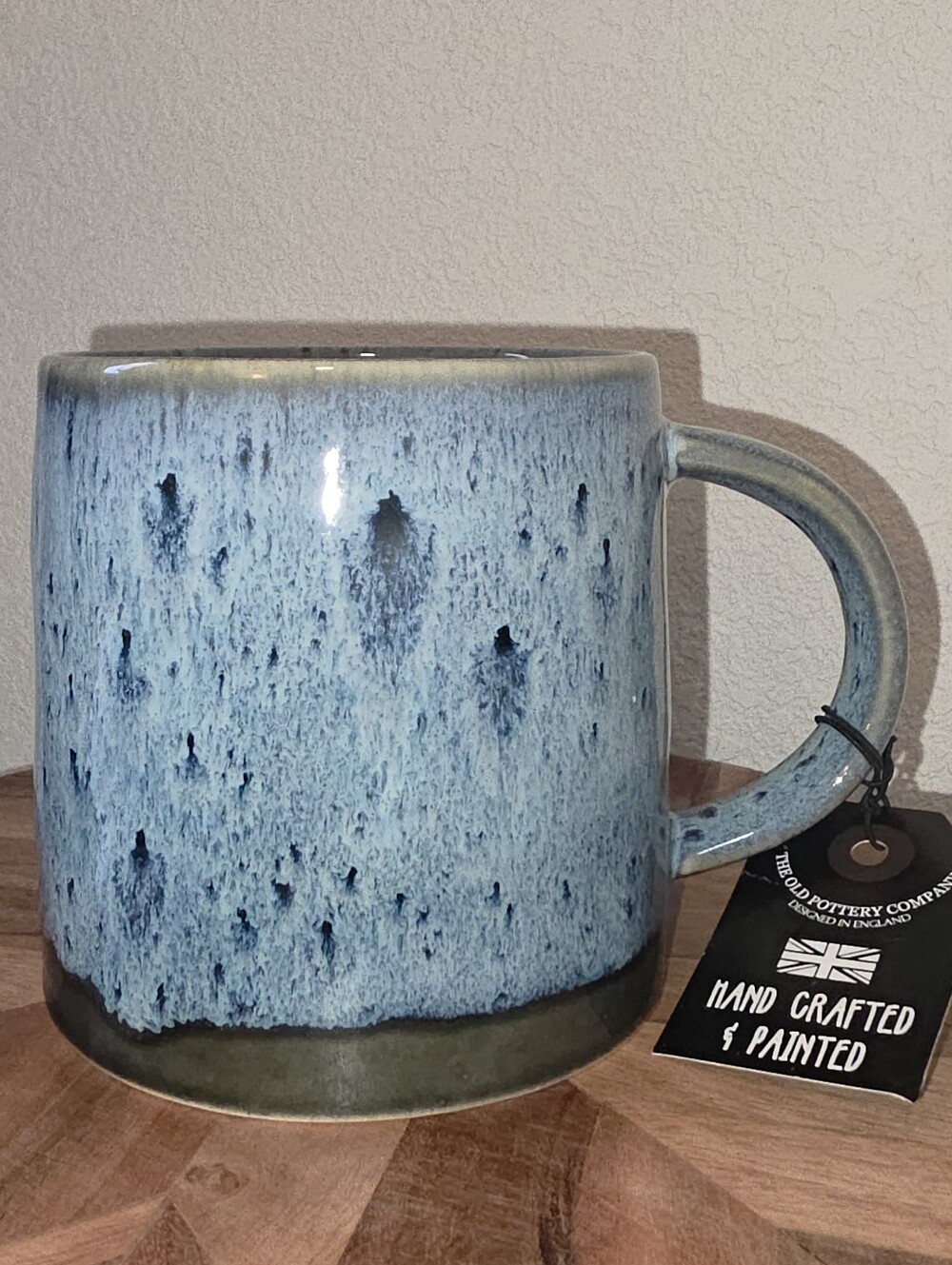 The Old Pottery Company, Handcrafted Blue Glazed Ceramic Mug